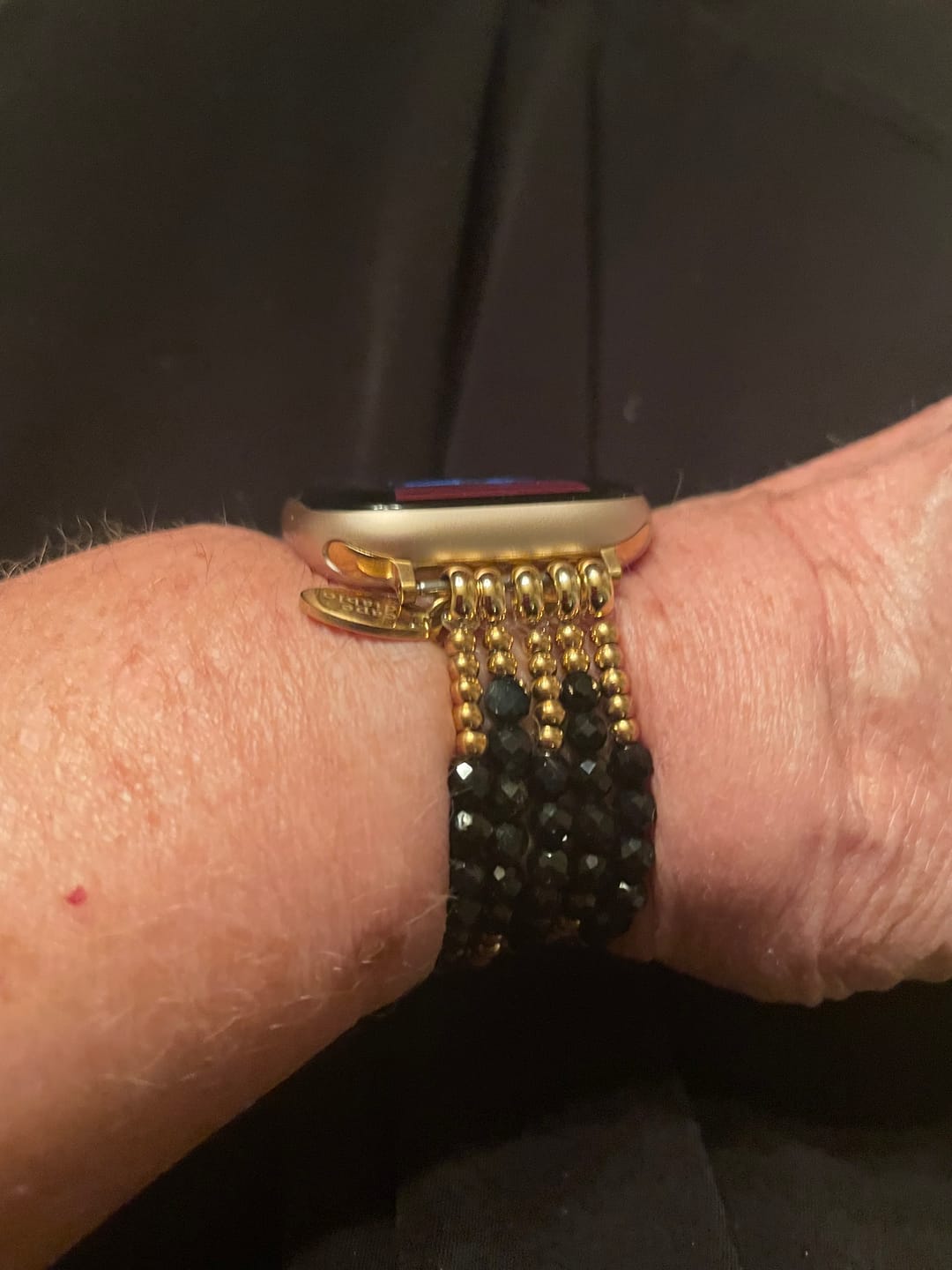 Customer photo review of Luxury Link Stretch Apple Watch Strap