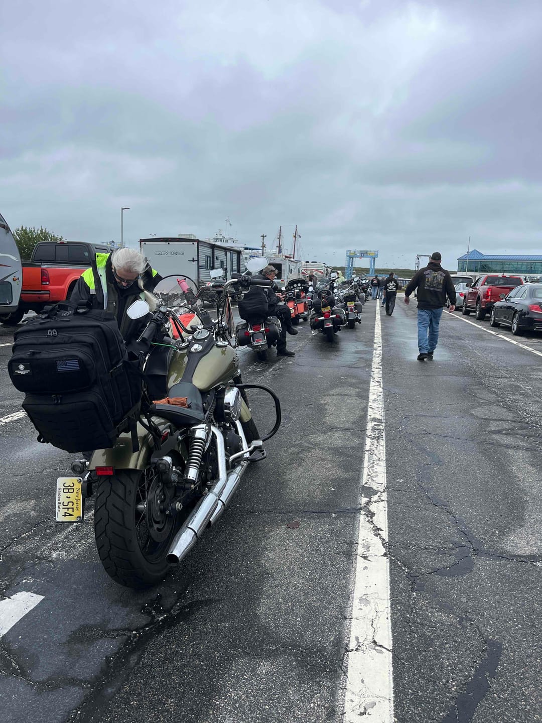 Customer photo review of 45L - Tactical XL Motorcycle Sissy Bar Backpack