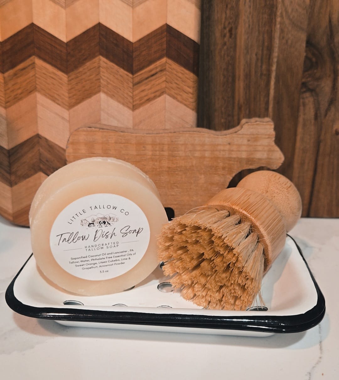 Customer photo review of Tallow Dish Soap
