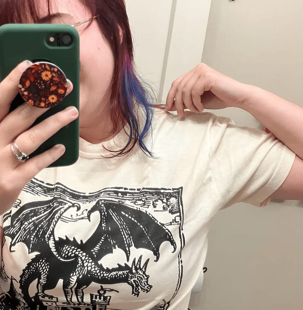 Customer photo review of Vintage Dragon T-Shirt