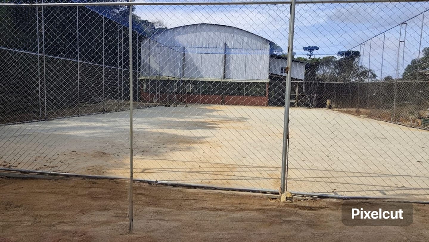 Customer photo review of Rede de Proteção Esportiva para Campo de Futebol e Society - Cobertura - Nylon