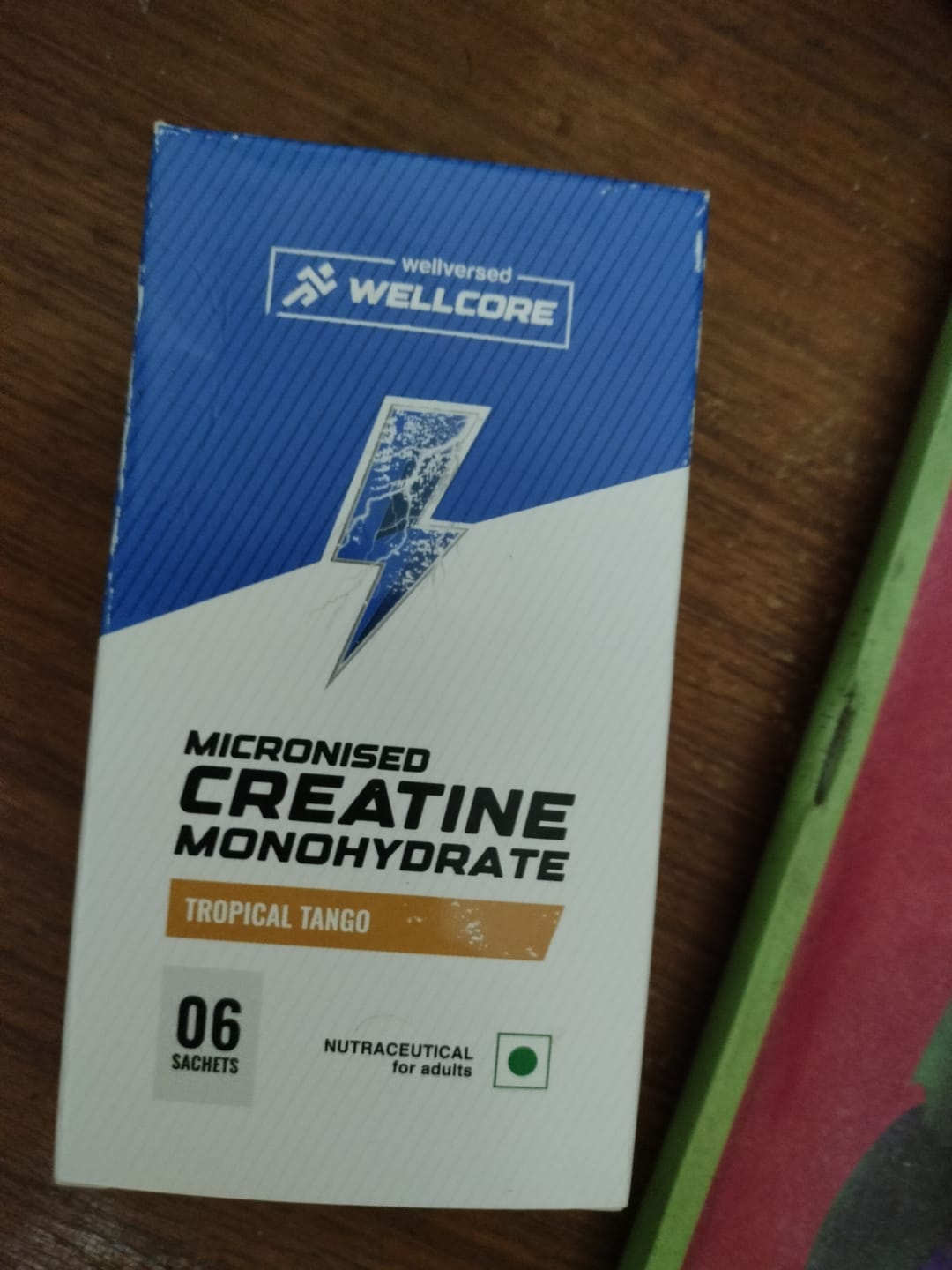 Customer photo review of Wellcore - Pure Micronised Creatine Monohydrate | Tropical Tango (6 Sachets)