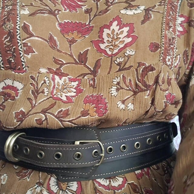 Customer photo review of Leather Waist Belt