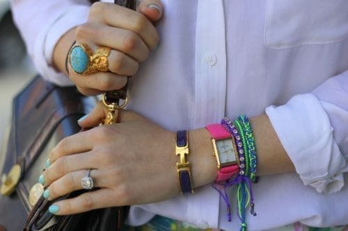 Customer photo review of H BLUE BRACELET
