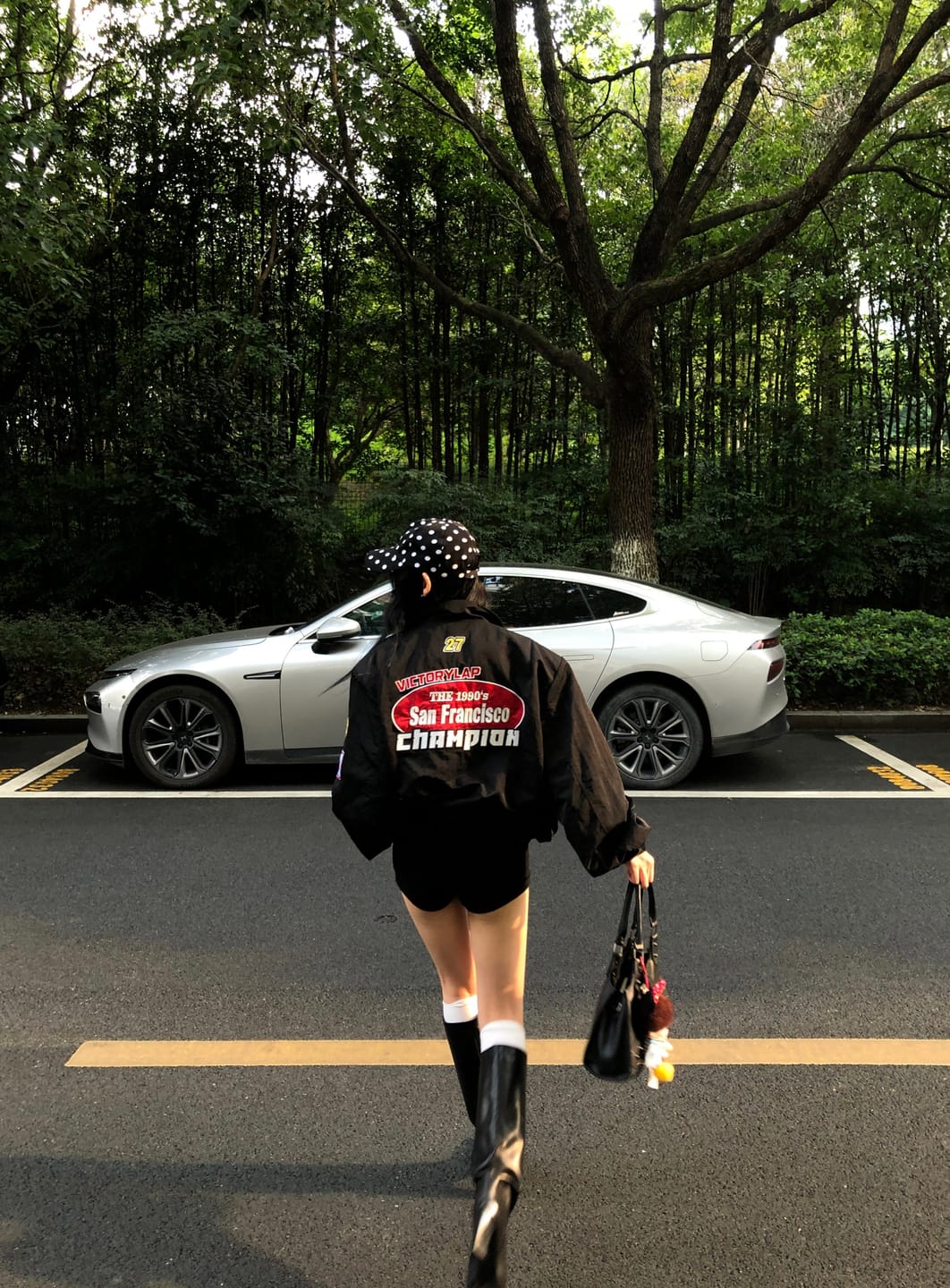 Customer photo review of WARDEN EDGE Racing Patch Zip Jacket with Elastic Cuffs & Retro Embroidery