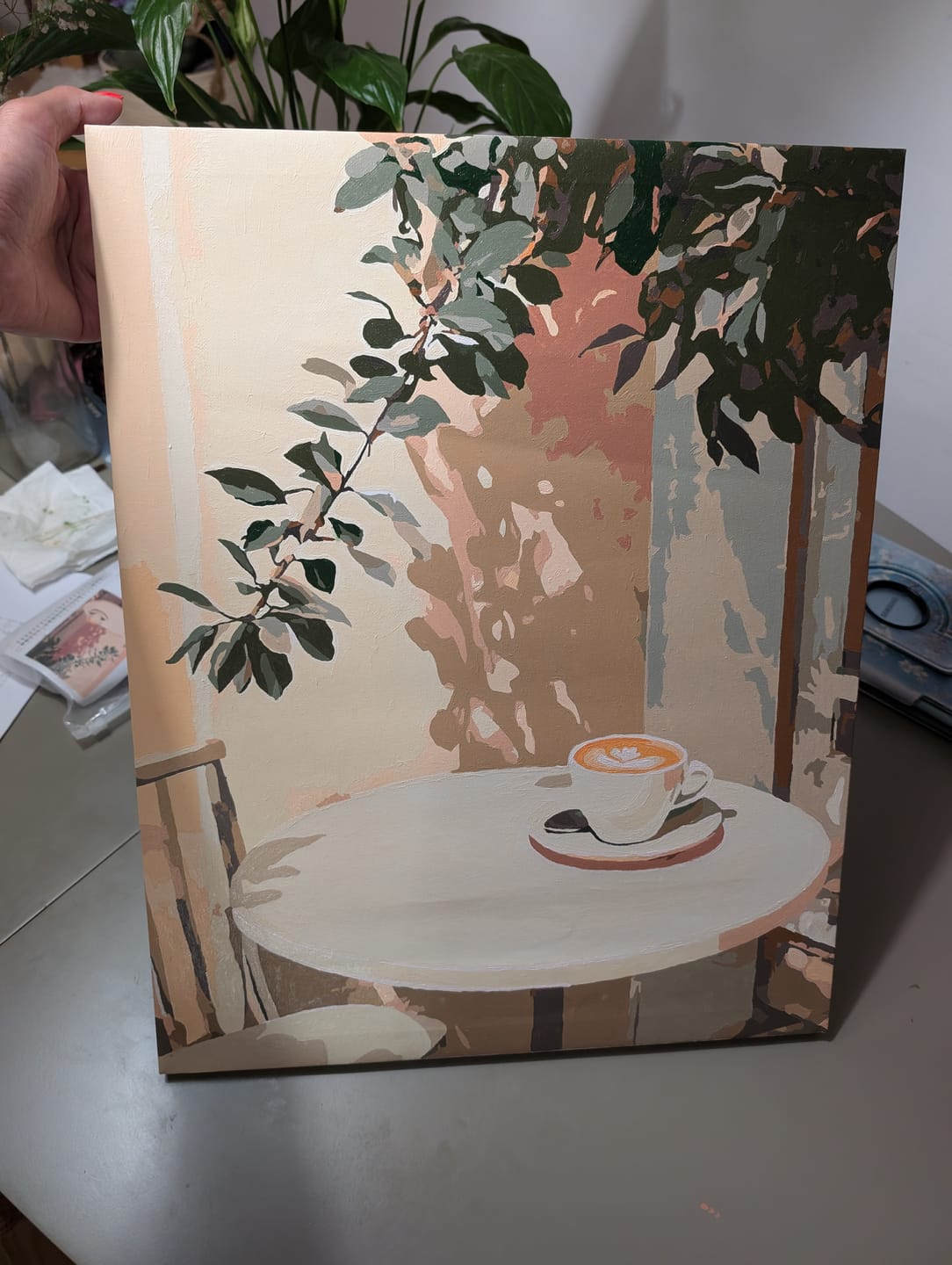 Customer photo review of Morning coffee | Paint by Numbers
