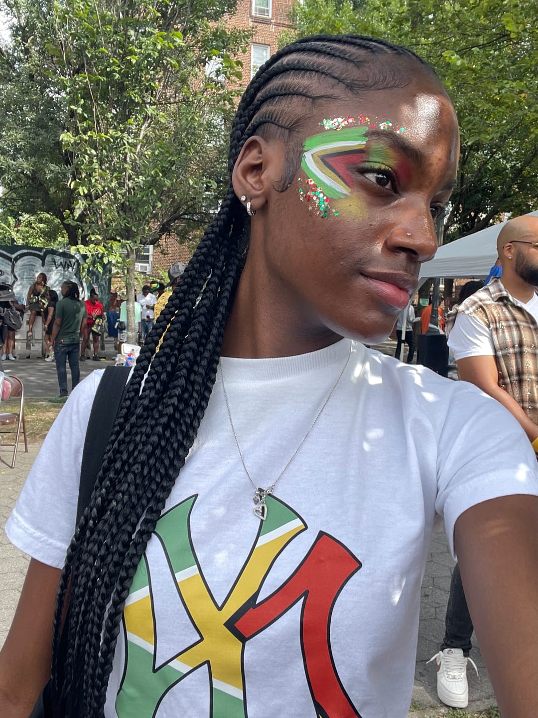 Customer photo review of Caribbean Flags x NY Baby Tee
