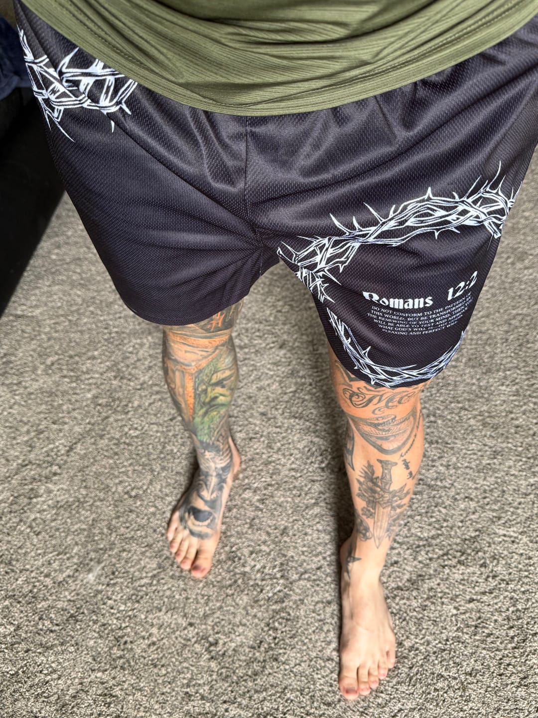 Customer photo review of Archangel Michael Shorts