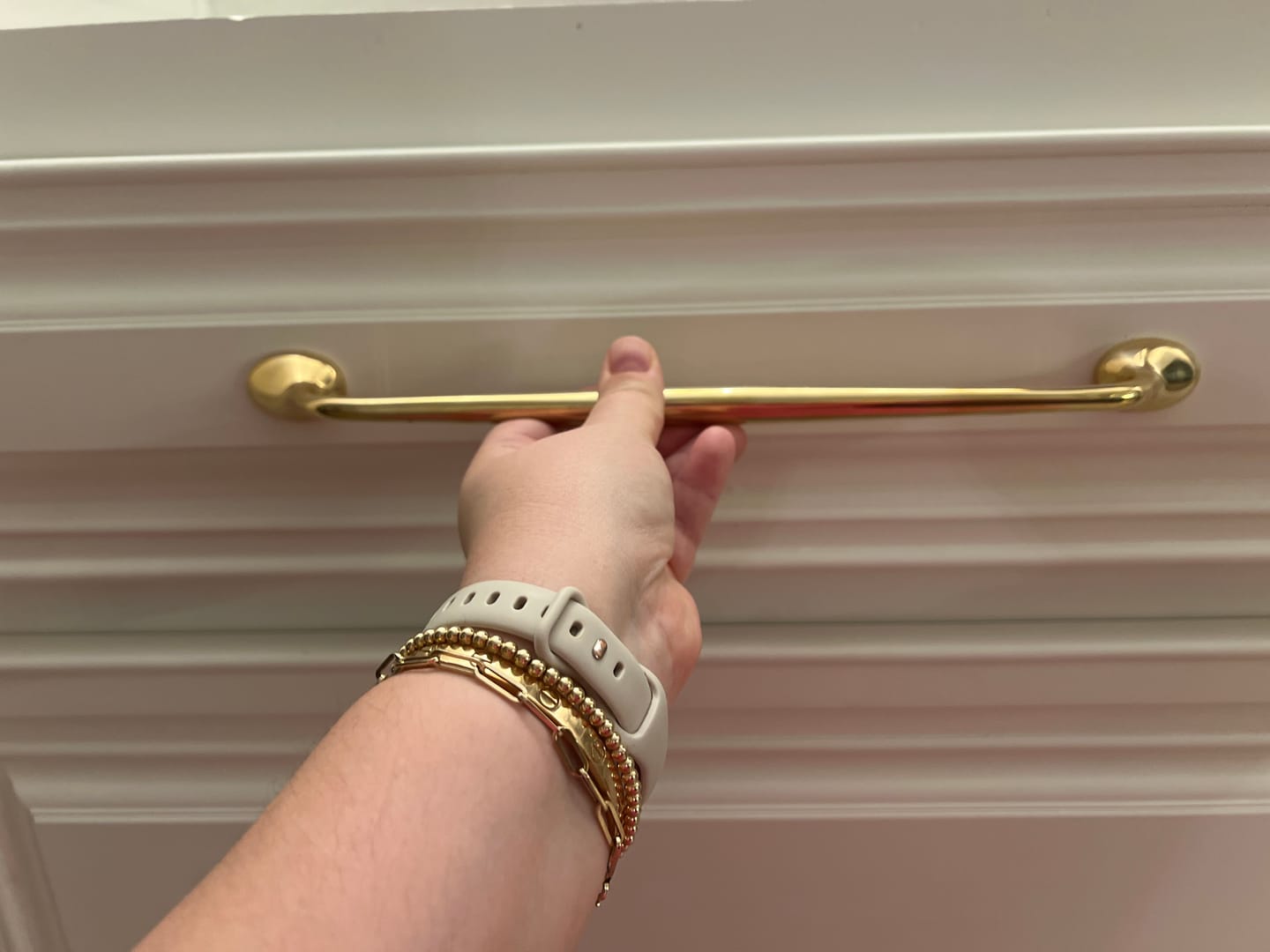 Customer photo review of Richmond Cabinet Pulls - Unlacquered Brass Polished