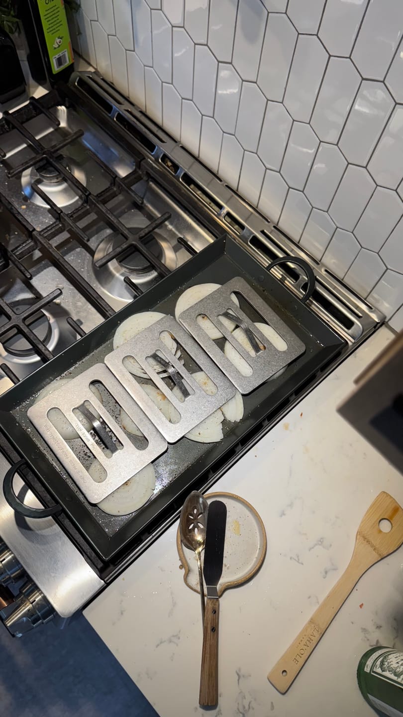 Customer photo review of Carbon Steel Griddle