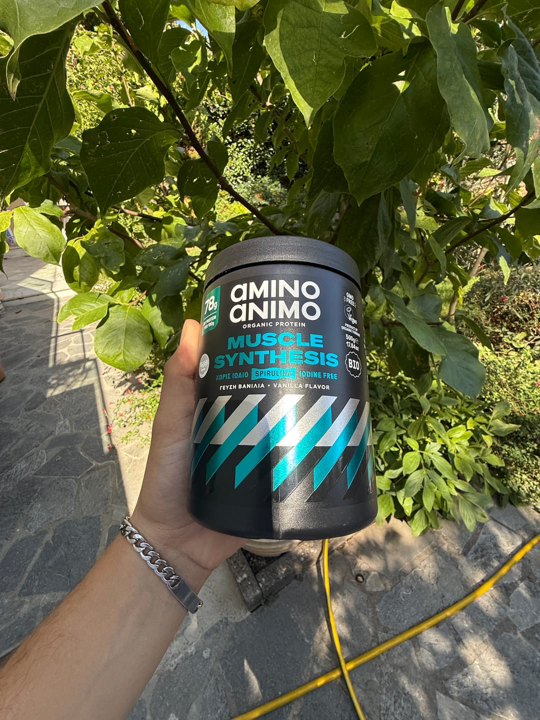 Customer photo review of Πρωτεΐνη Muscle Synthesis 500γρ