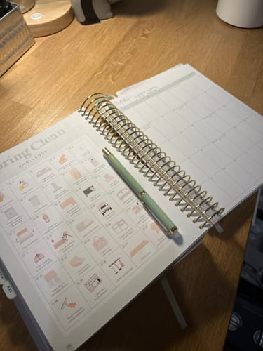 Customer photo review of 2025 Daily Planner + Luxe Pen - Vintage Sage - Ltd Edition