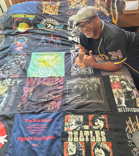 Customer photo review of Premium T Shirt Quilt