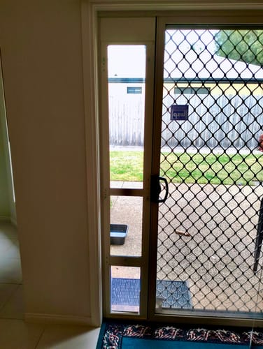 Customer photo review of Patio Pet Door Insert