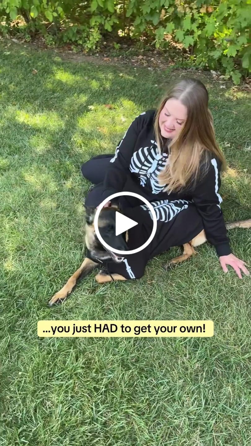 Customer video review of Halloween Human Hoodie - Reflective Skeleton