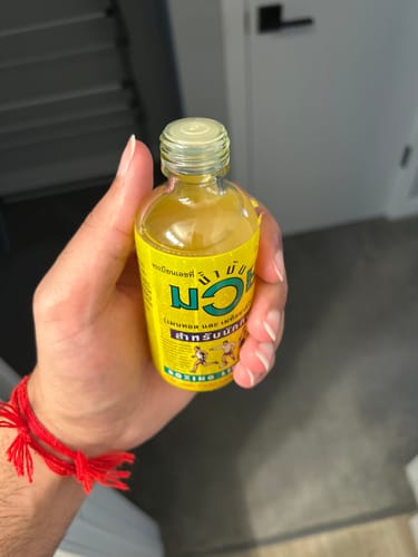 Customer photo review of NAMMAN MUAY THAI LINIMENT OIL - 60ml-120ml