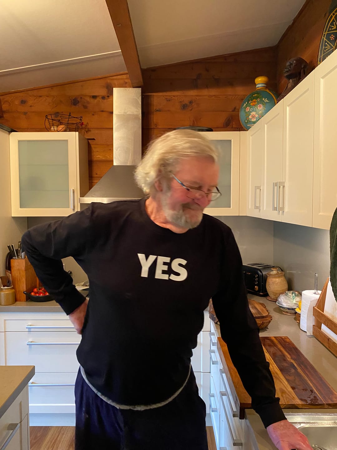 Customer photo review of YES Long Sleeve T Shirts
