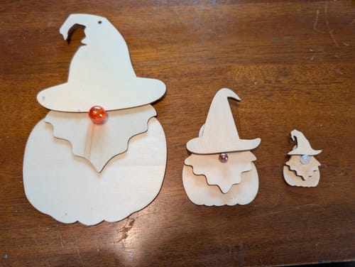 Customer photo review of Unfinished Wood Pumpkin Silhouette - Craft- up to 46" DIY