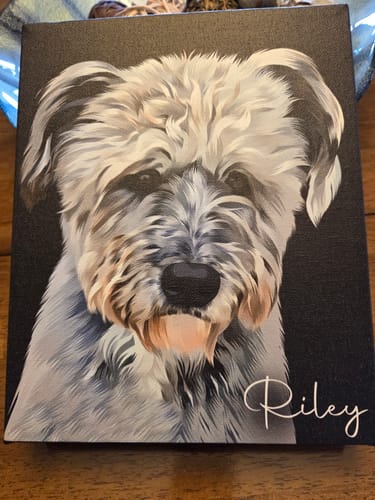 Customer photo review of Pet Art Canvas Wrap