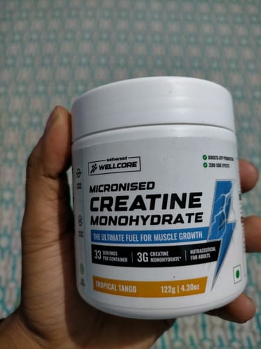 Customer photo review of Wellcore - Pure Micronised Creatine Monohydrate (122g, 33 Servings) Tropical Tango
