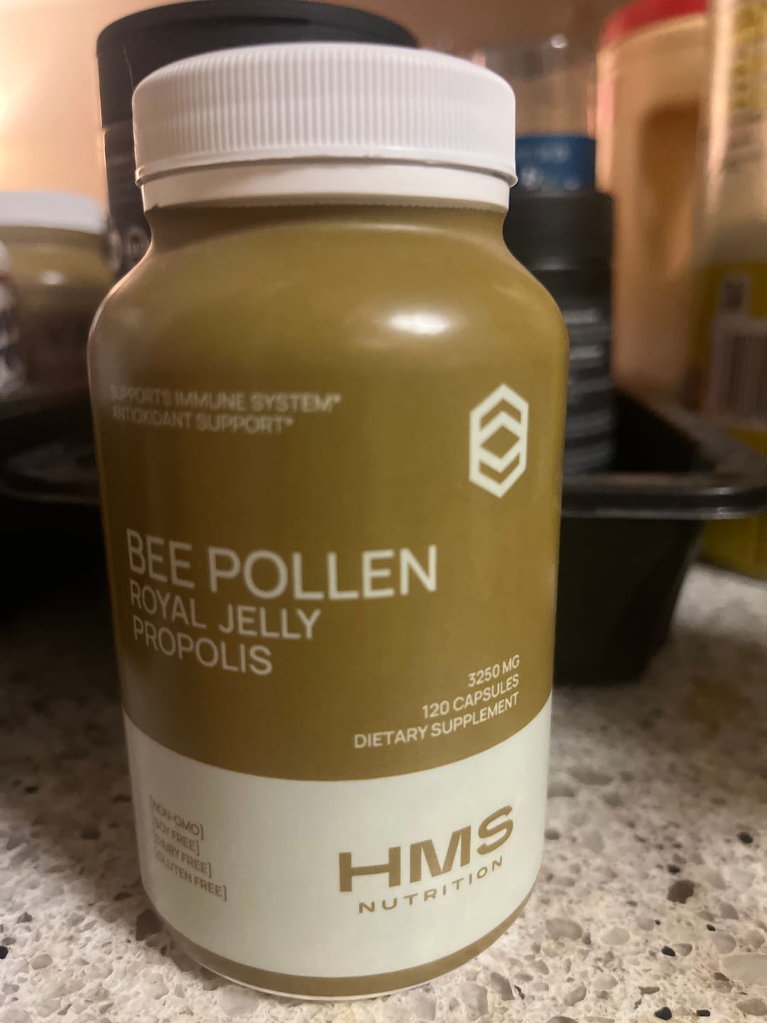 Customer photo review of Bee Pollen, Royal Jelly, and Propolis Supplement - 3250mg