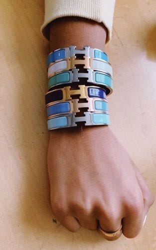 Customer photo review of H BLUE BRACELET