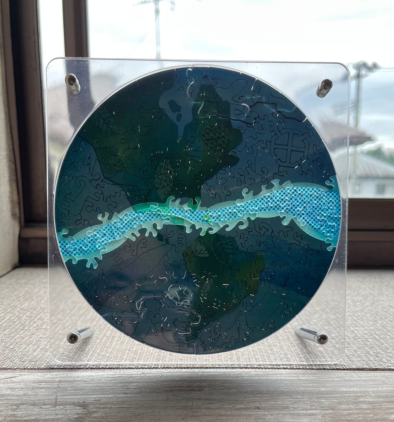 Customer photo review of 宇宙の破片 EARTH  地球と専用フレームセット