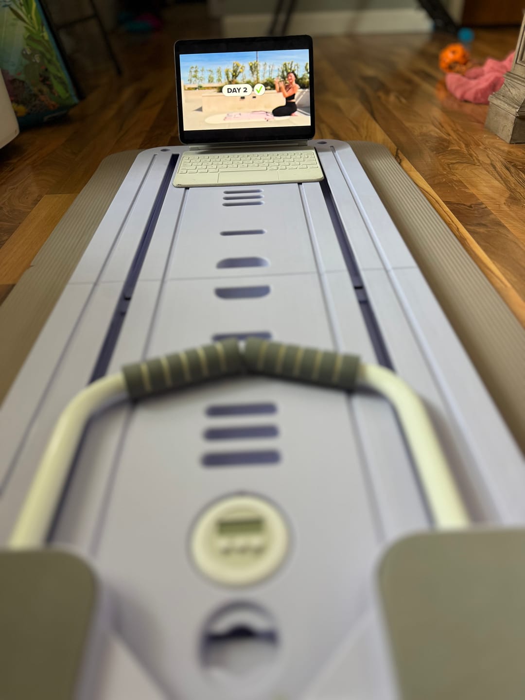 Customer photo review of Pilates Reformer Set