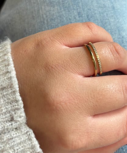 Customer photo review of Donna Ring | 18K vergoldet