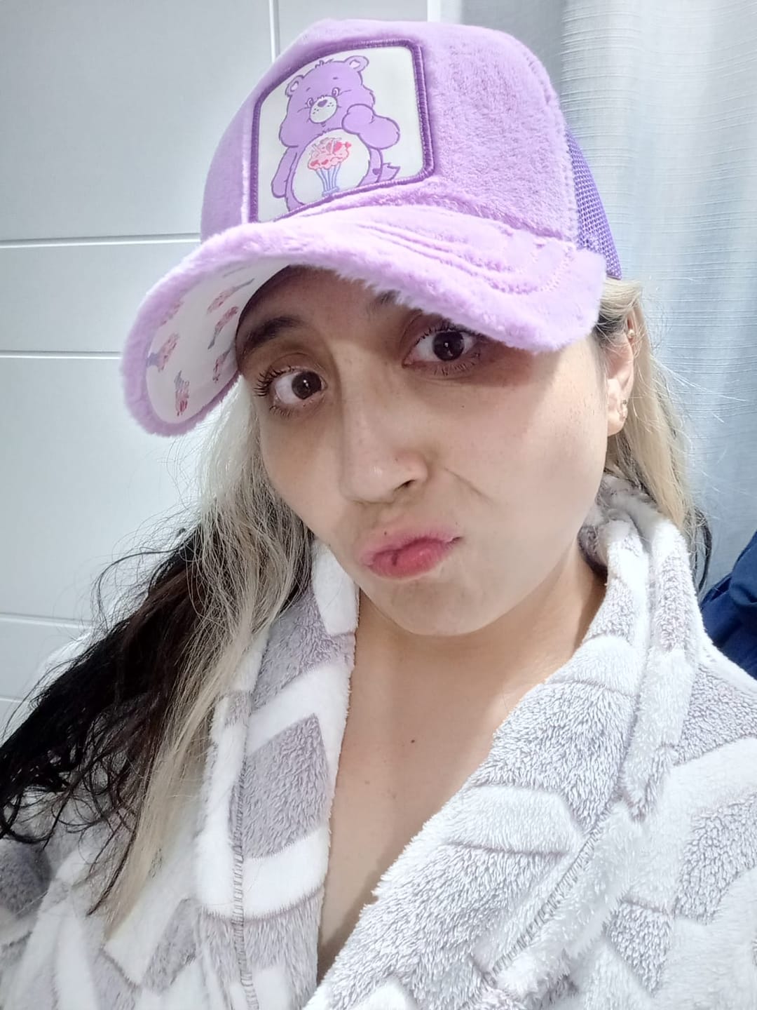 Customer photo review of OVERLORD X Care Bears:  Share Bear Trucker Cap