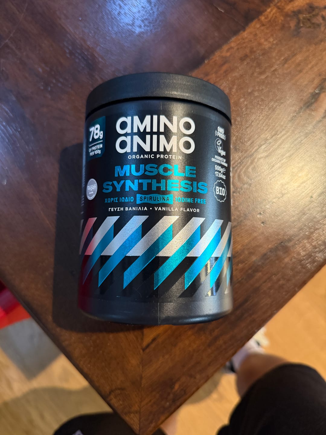Customer photo review of Πρωτεΐνη Muscle Synthesis 500γρ