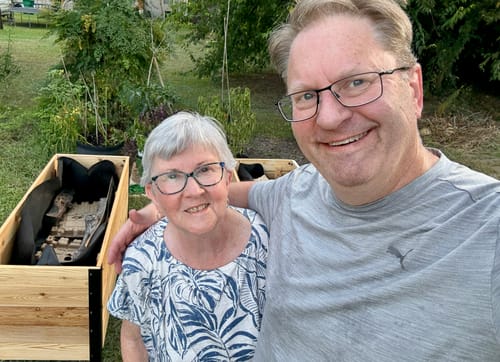 Customer photo review of 18" x 48" Raised Garden Bed - 30" TALL