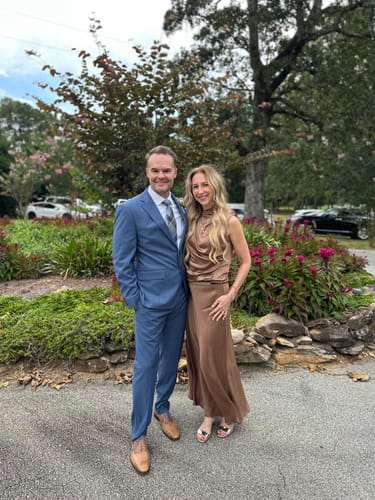 Customer photo review of Asymmetric Draped | Maple