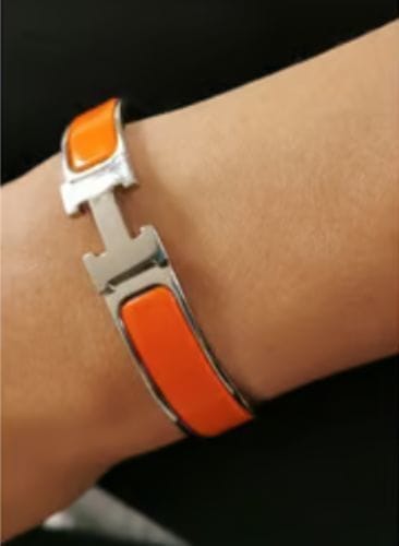 Customer photo review of H ORANGE BRACELET