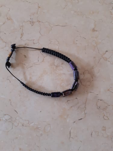 Customer photo review of Bracelet Homme Charoïte