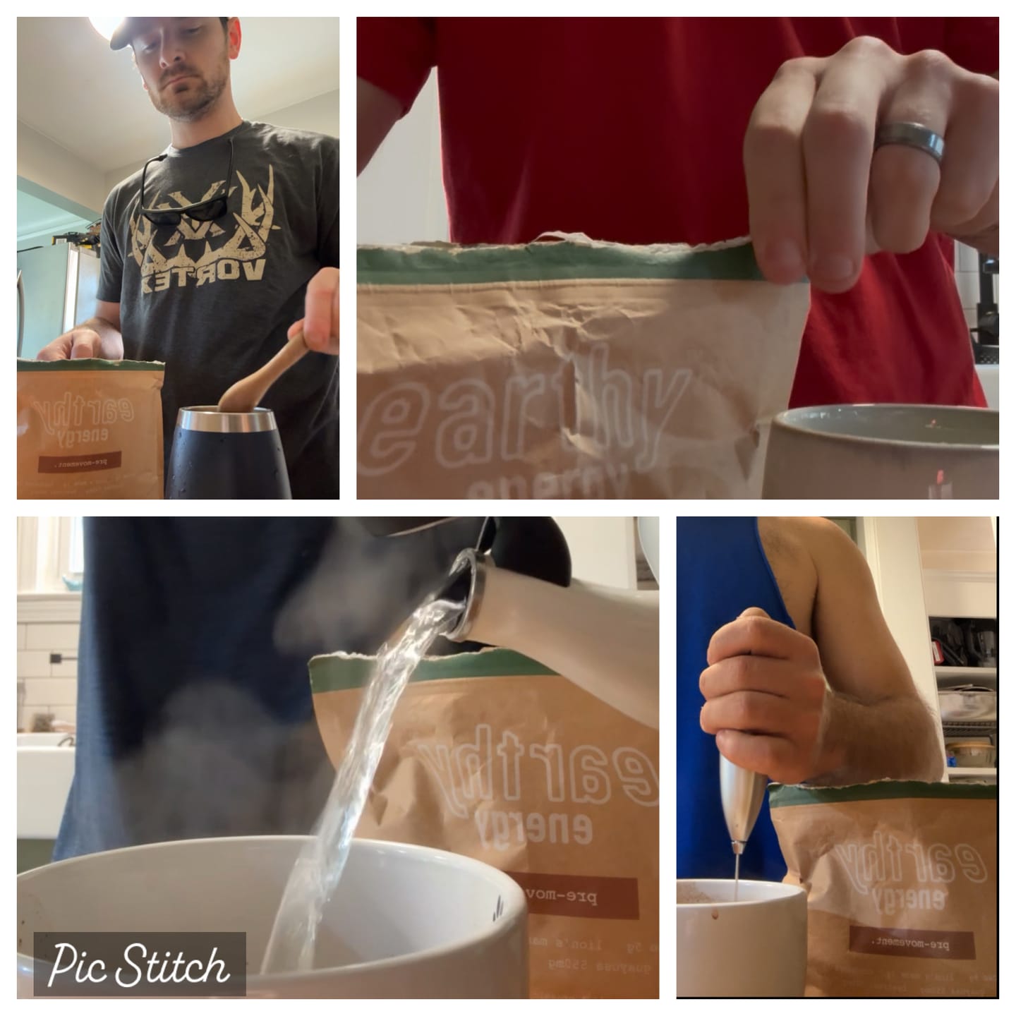 Customer photo review of starting offer - earthy energy beverage
