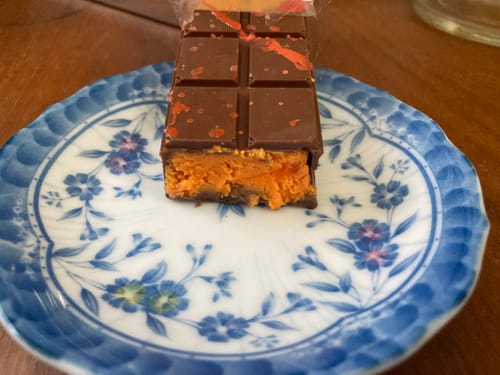 Customer photo review of (NEW!) Mango Blast Chocolate Bar