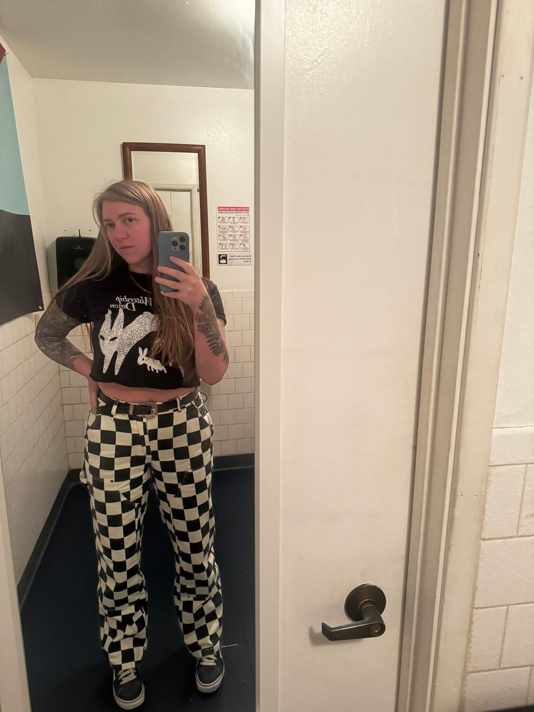 Customer photo review of Gravedigger Carpenter Pant - Checkered
