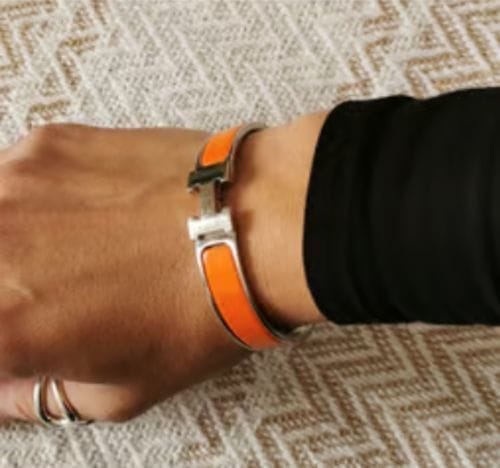 Customer photo review of H ORANGE BRACELET