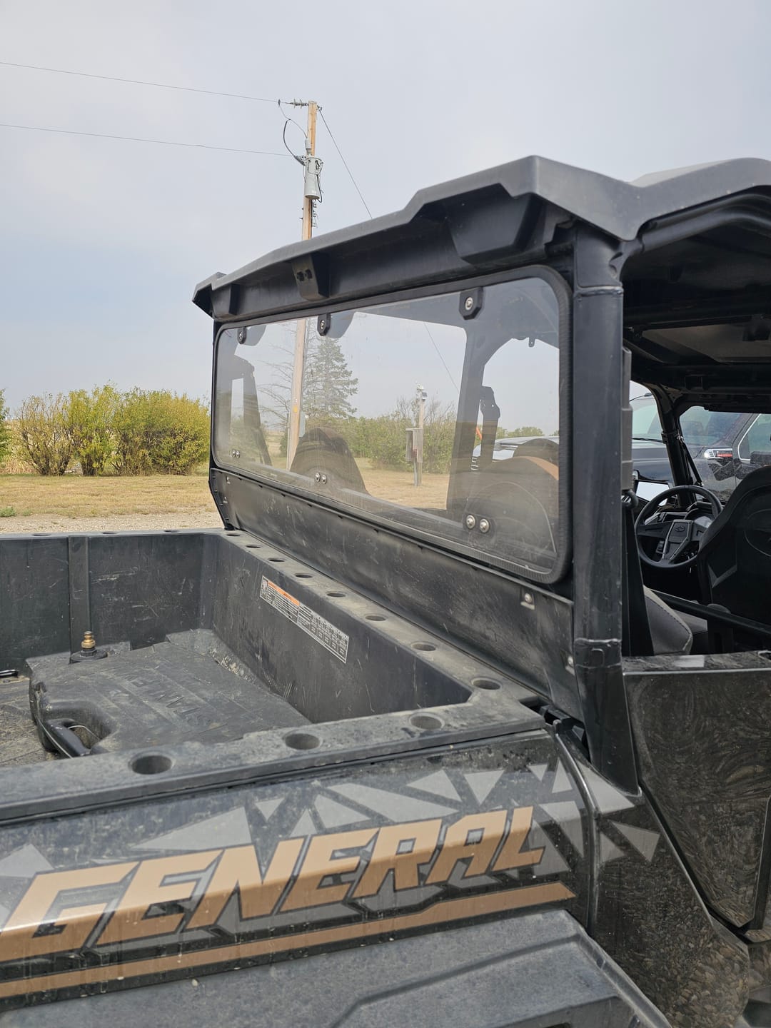 Customer photo review of Rear Windshield Clear for Polaris General 1000 / 4 2016-2024