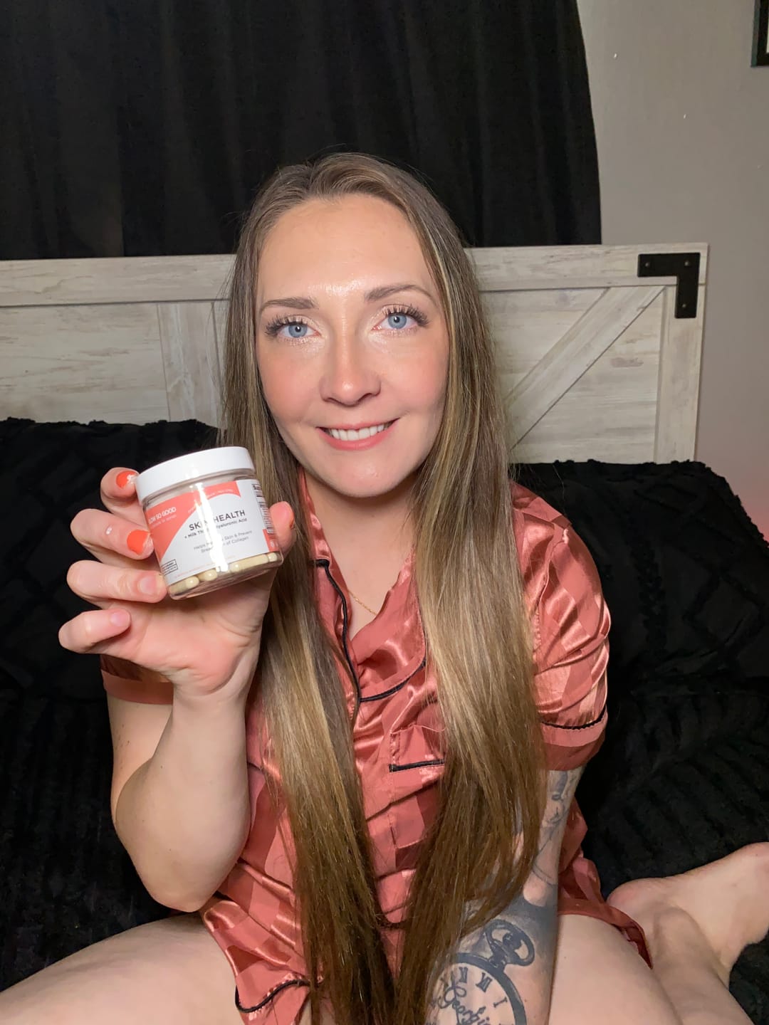 Customer photo review of SKIN HEALTH  with Milk Thistle + Hyaluronic Acid