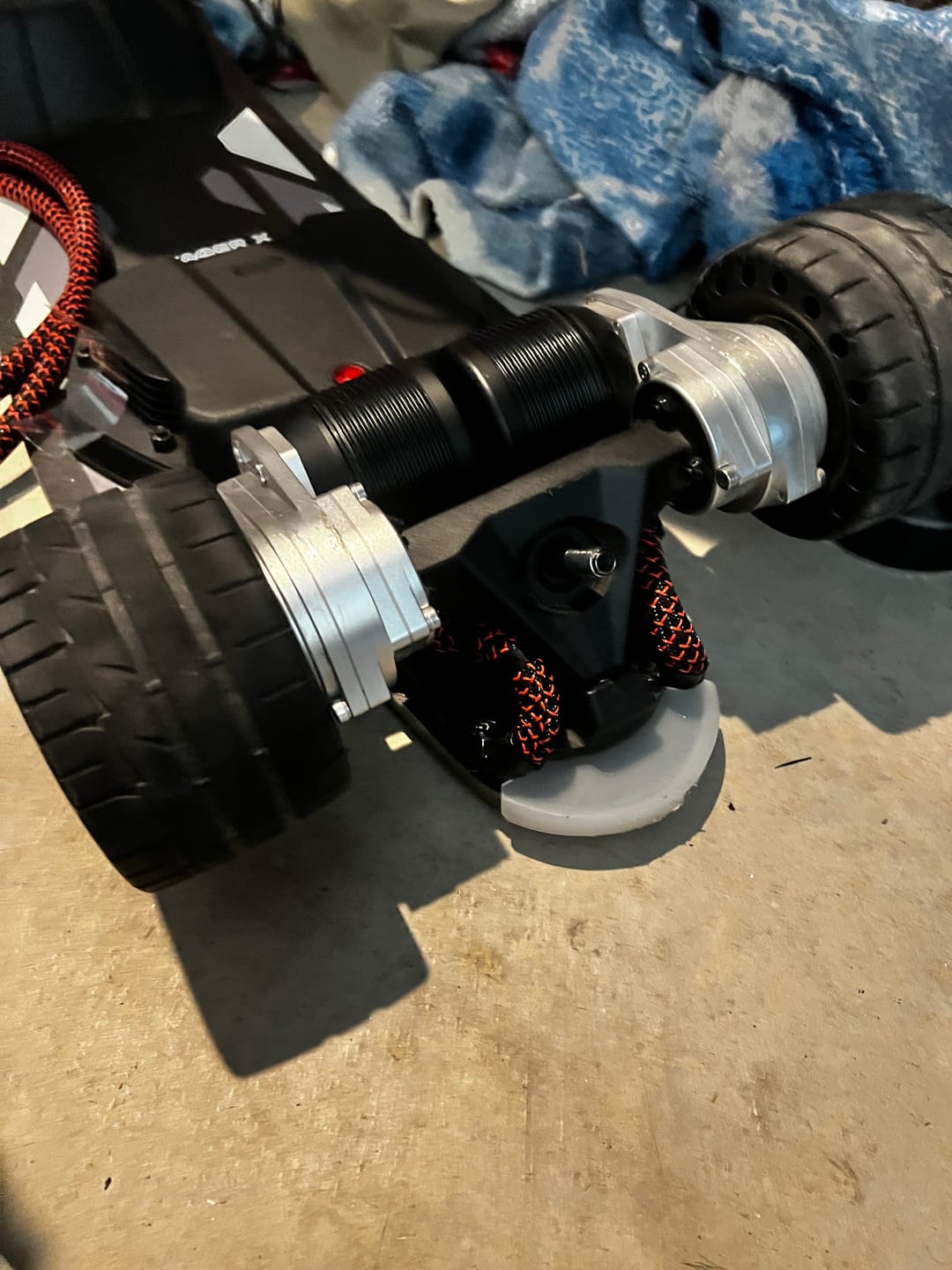 Customer photo review of Meepo Cyclone 107s Rubber Wheels – Exclusive 107mm Comfort Grip Upgrade