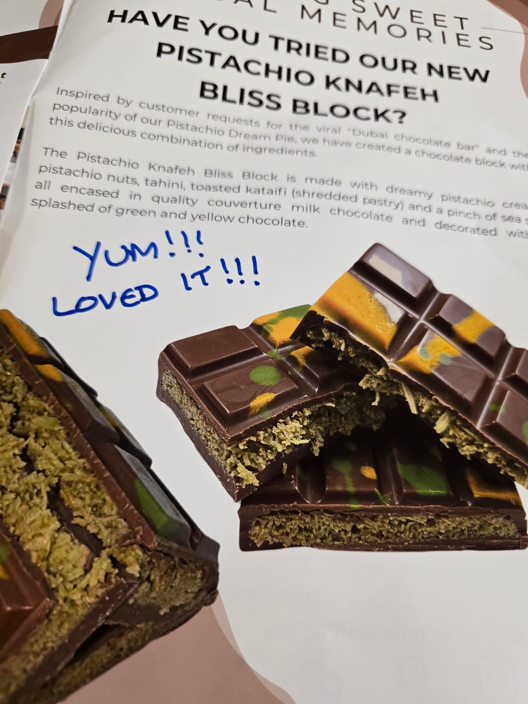 Customer photo review of Secret Stash 🍫