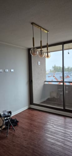 Customer photo review of Lampara Odele Triple Dorado