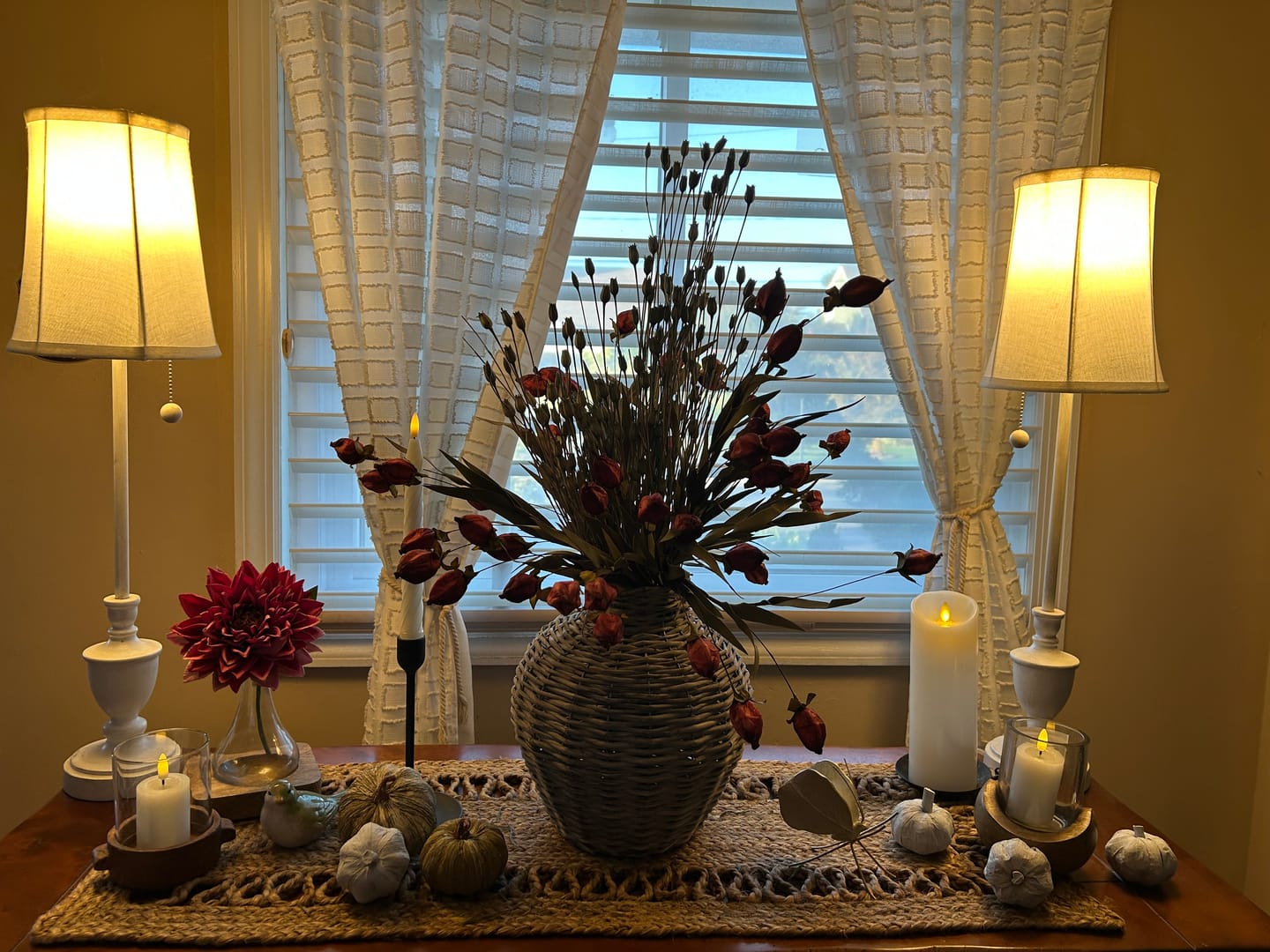 Customer photo review of Lantern Bud Luxe Bush | Burgundy