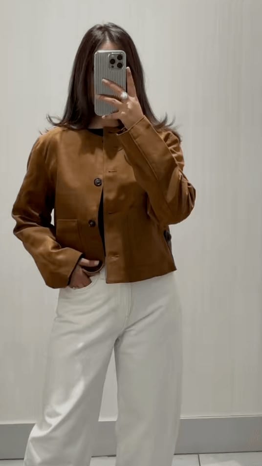 Customer photo review of Mirlinda Suede Jacket
