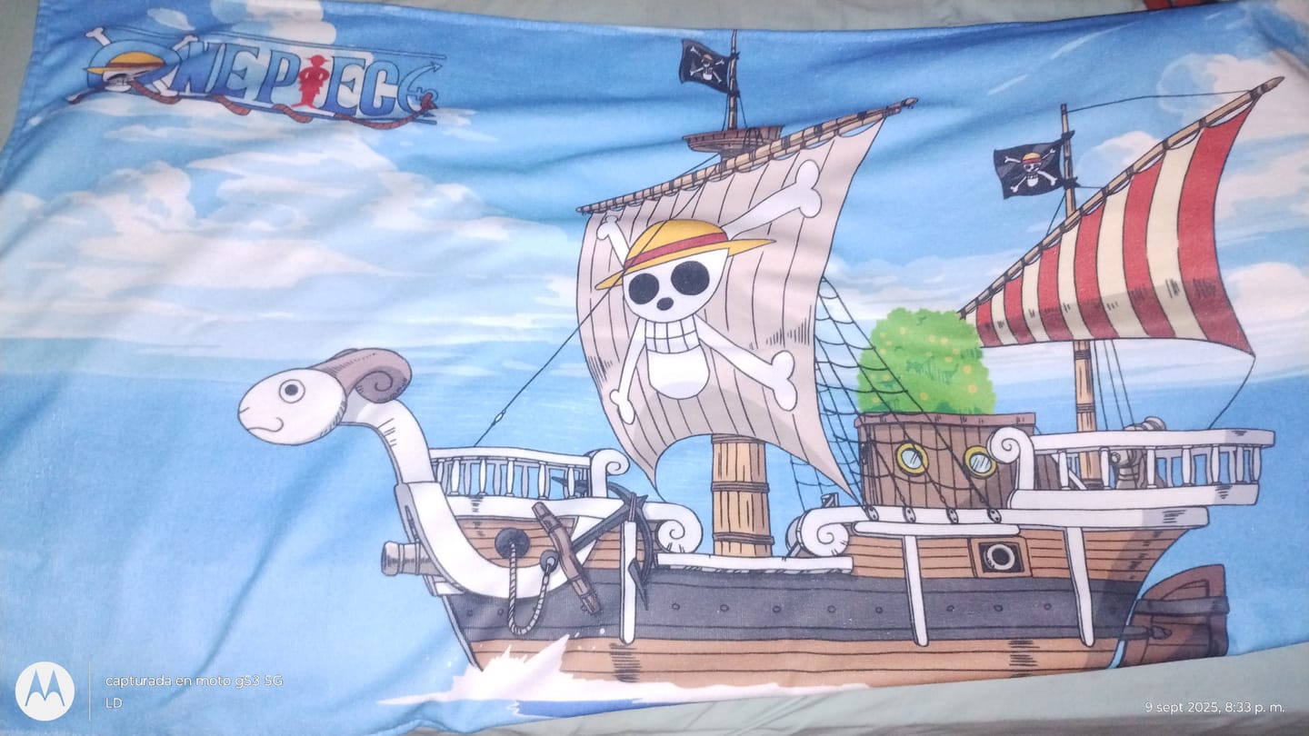 Customer photo review of Toalla One Piece Going Merry