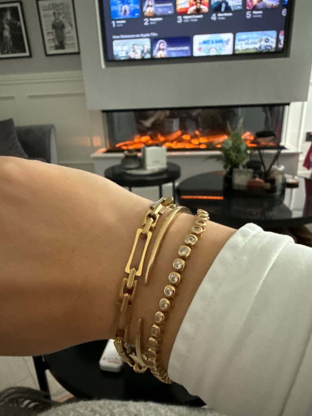 Customer photo review of Classic Bezel Tennis Bracelet