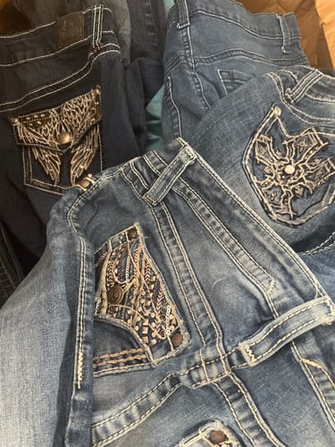 Customer photo review of Wholesale Y2K Womens Denim Jeans