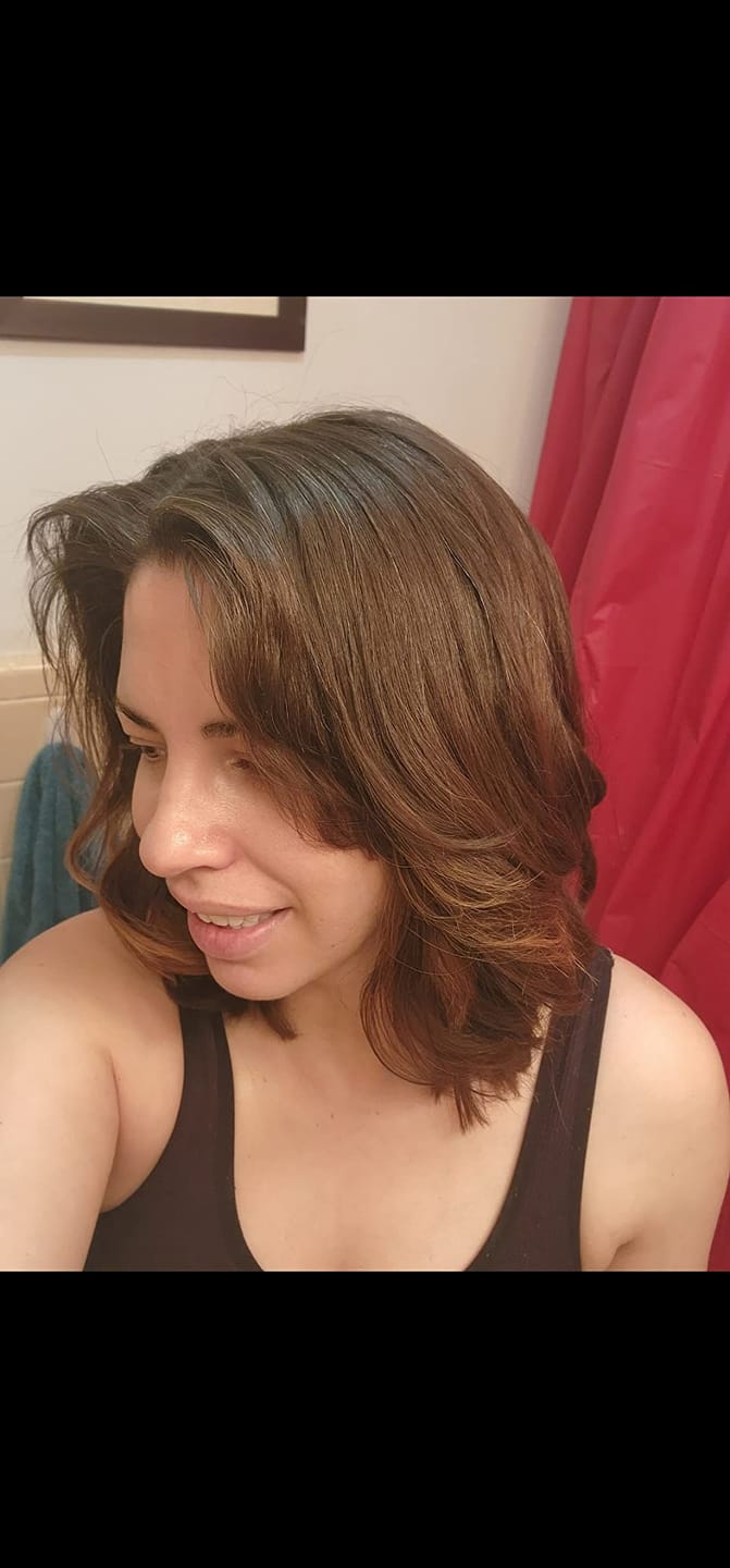 Customer photo review of Keragen Brazilian Keratin Hair Treatment – Premium Straightening Cream, Sulfate-Free Anti-Frizz Formula, Perfect for Dry & Damaged Hair, Complete Kit Combo Set